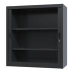 Nieuwe roldeurkast - 135x100x45cm - archiefkast - zwart, 100 tot 150 cm, Nieuw, Metaal, Modern