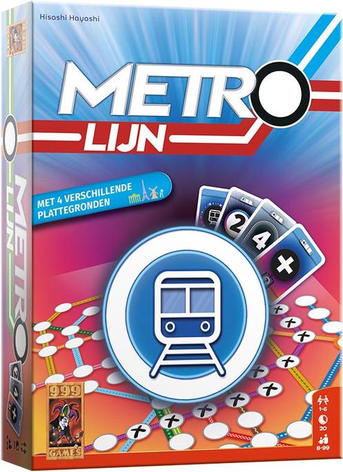 Metrolijn - Kaartspel | 999 Games - Kaartspellen, Hobby en Vrije tijd, Gezelschapsspellen | Kaartspellen, Nieuw, Verzenden