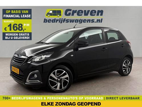 Peugeot 108 1.0 e-VTi Clima Cam Cruise Navi LED 15 Inch LMV, Auto's, Peugeot, Handgeschakeld, Benzine, Zwart, Verzenden