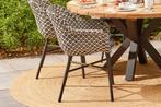 Hartman Delphine Dining Tuinstoel - Zwart/Wit Wicker, Verzenden, Nieuw