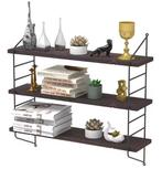 3-Lagen Wandplank – Industrieel Wandrek Hout en Metaal, Huis en Inrichting, Kasten | Wandmeubels, Verzenden, Nieuw