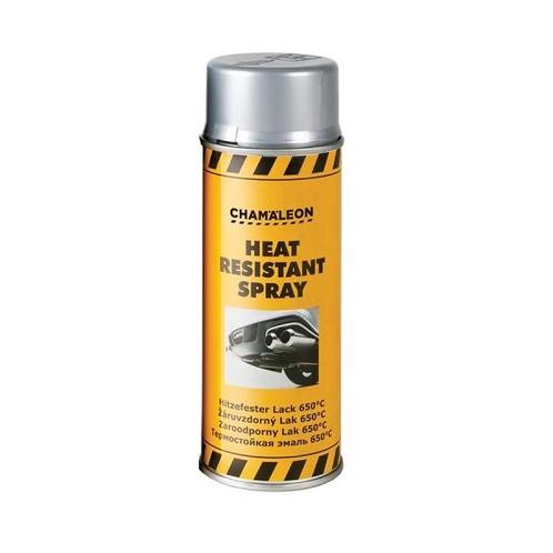 Hittebestendige lak 650°C zilver spuitbus 400 ml - Chamäle, Auto diversen, Autogereedschap, Nieuw, Verzenden