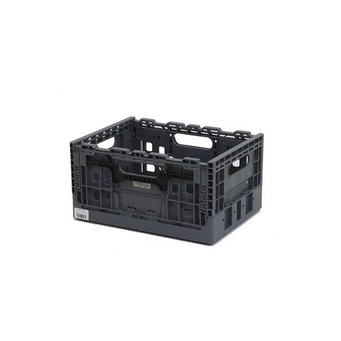 Wicked Smart Crate Donkergrijs met zwarte grepen, Fietsen en Brommers, Fietsaccessoires | Fietsmanden, Nieuw, Verzenden