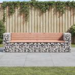 vidaXL Tuinbank schanskorfontwerp 244x71x65,5 cm massief, Tuin en Terras, Tuinbanken, Verzenden, Nieuw