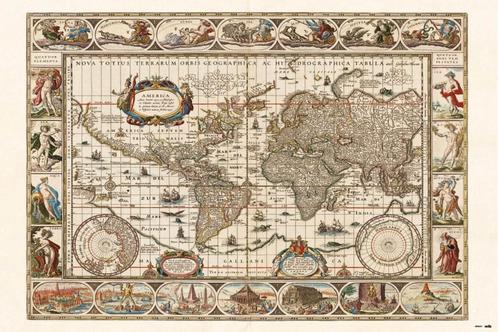 Poster Ancient World Map 91,5x61cm, Verzamelen, Posters, Nieuw, A1 t/m A3, Verzenden