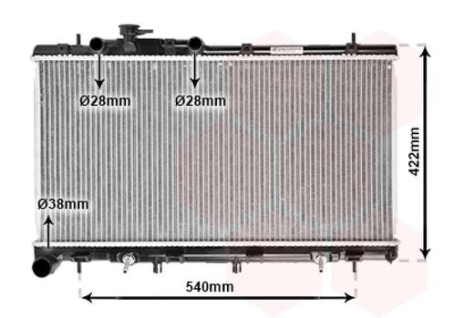 RADIATOR VOOR SUBARU OUTBACK 2000-2004 45111AE060, Auto-onderdelen, Airco en Verwarming, Nieuw, Ophalen of Verzenden