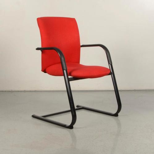 Vergaderstoel Haworth Comforto D5028 - Rood - Sledeframe, Zakelijke goederen, Kantoor en Winkelinrichting | Kantoormeubilair en Inrichting