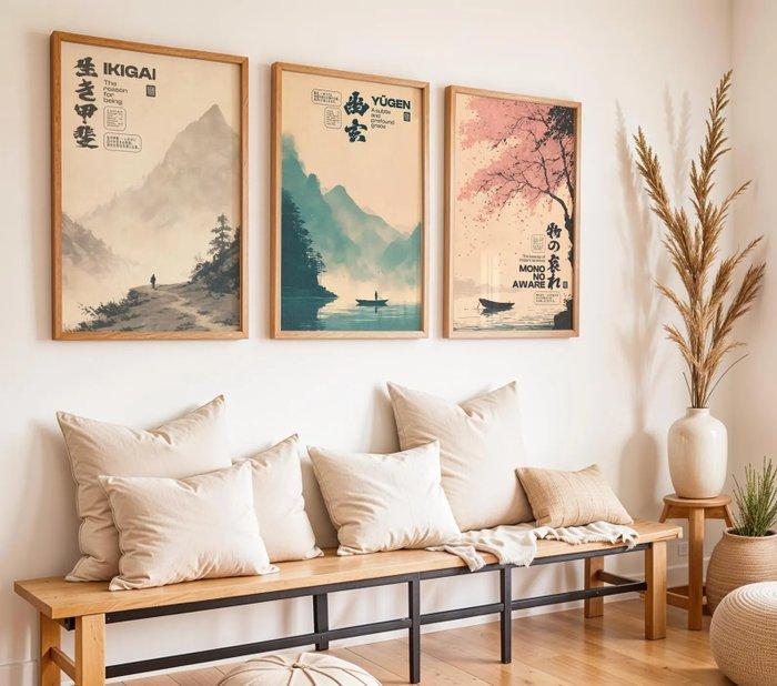 I_KONIQ - Lot of 3    Ikigai – ragione, Antiek en Kunst, Curiosa en Brocante