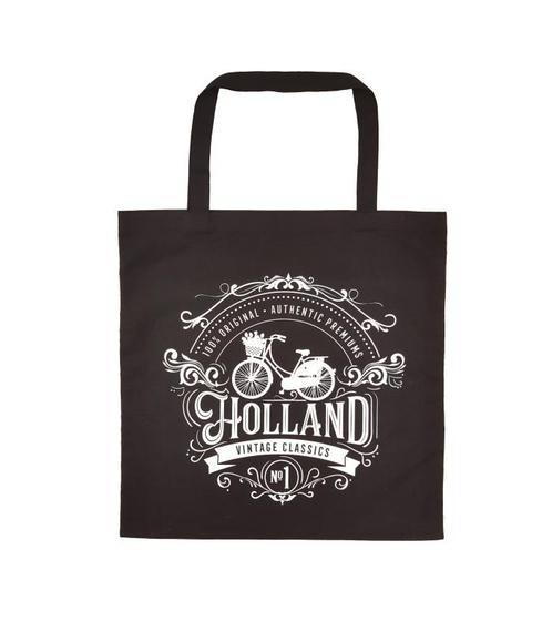 Tas katoen Holland zwart classic, Kleding | Heren, Schoenen, Nieuw, Ophalen of Verzenden