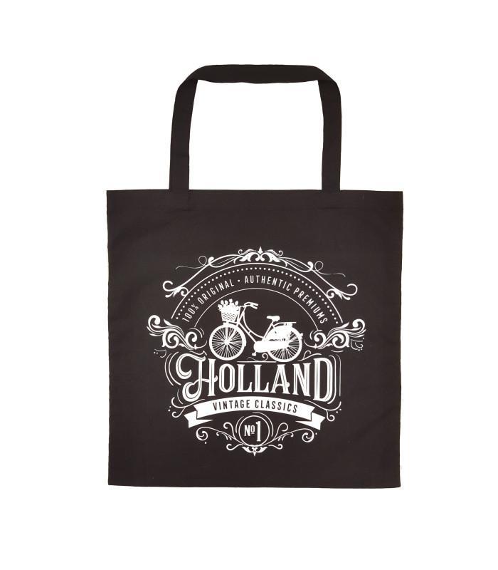 Tas katoen Holland zwart classic, Kleding | Heren, Schoenen, Nieuw, Ophalen of Verzenden