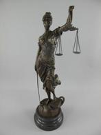 sculptuur, Bronzen beeld van Vrouwe van Justitie - 65 cm -, Antiek en Kunst