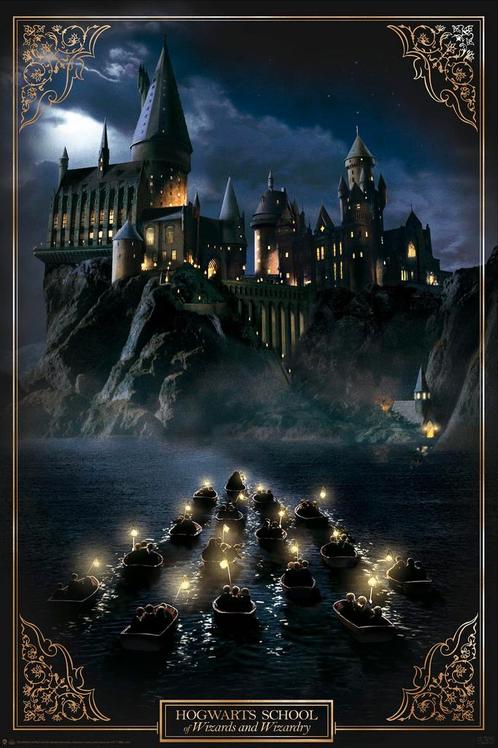 Poster Harry Potter Hogwarts Castle 61x91,5cm, Verzamelen, Posters, Nieuw, A1 t/m A3, Verzenden