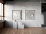 Lintex A01 Square glasbord, eiken frame, 100x100cm, Ophalen of Verzenden, Nieuw in verpakking