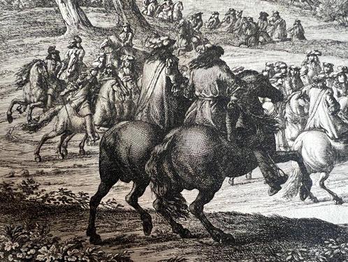 Frankrijk - Grote gravure; Van der Meulen / Baudoin - Vue du, Boeken, Atlassen en Landkaarten