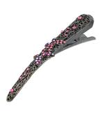 Duckklem Opengewerkt Steentjes Vlinder Fantasie 13cm Zwar..., Verzenden, Nieuw
