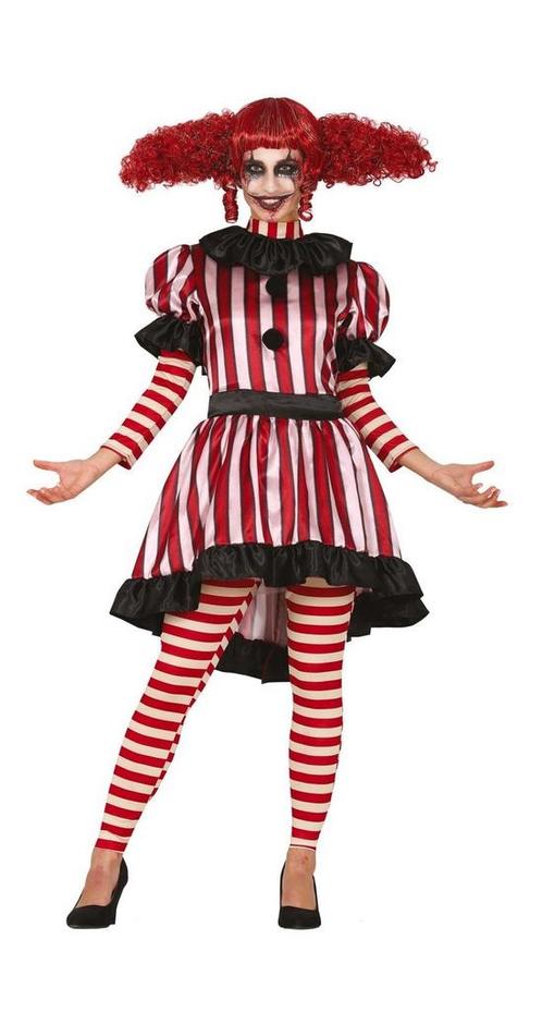 Horror Clown Halloween Kostuum Dames, Hobby en Vrije tijd, Feestartikelen, Nieuw, Verzenden