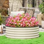 TRUUSK Verhoogd Stalen Plantenbed - Stapelbare Bloembak 120x, Verzenden, Nieuw