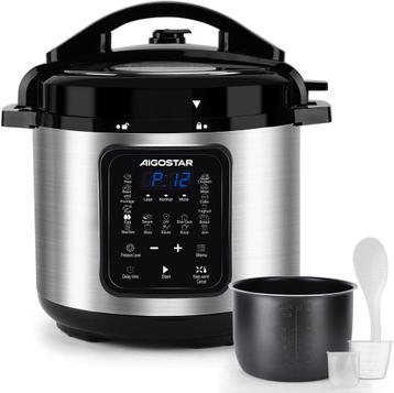 Aigostar Snelkookpan Multicooker - 6 Liter - Slow Cooker - R beschikbaar voor biedingen