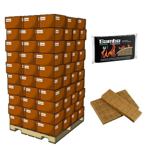 Samba Aanmaakblokjes Bruin á 2520 x 32 Stuks - Pallet is..., Tuin en Terras, Barbecue-accessoires, Nieuw, Ophalen of Verzenden