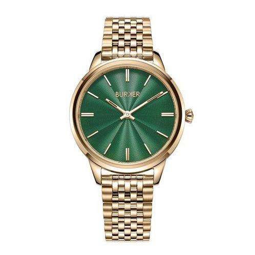Burker watches emily gold green, Kleding | Heren, Overige Herenkleding, Verzenden