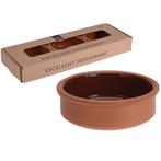 Ovenschaal Terracotta Ø12cm Set/3, Nieuw, Verzenden