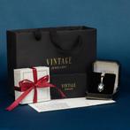 Gouden vintage hanger met spinel 14 krt, Ophalen of Verzenden, Nieuw