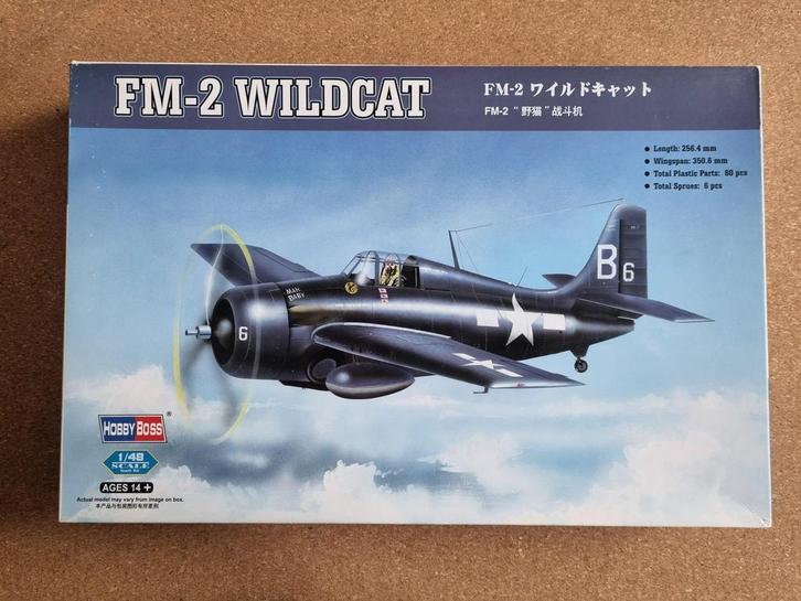 HobbyBoss 80330 Grumman FM-2 Wildcat 1:48, Hobby en Vrije tijd, Modelbouw | Vliegtuigen en Helikopters, Verzenden