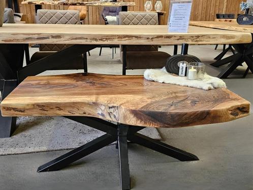 Salontafels met Stalen Onderstel – Kant-en-klaar of Op maat, Huis en Inrichting, Tafels | Eettafels, Nieuw, Eikenhout, Overige houtsoorten