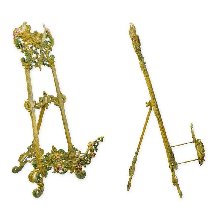 Gietijzeren schildersezel (Beeldjes - Decoratie, Interieur), Antiek en Kunst, Kunst | Beelden en Houtsnijwerken, Verzenden
