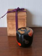 Munihiro  - Natsume - Lakken theebusje met pompoen Maki-e, Antiek en Kunst