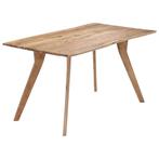 Acacia Eettafel Live-Edge - Topdeal! 42% Korting, Huis en Inrichting, Tafels | Eettafels, 100 tot 150 cm, Nieuw, Rechthoekig, Overige houtsoorten