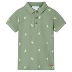 vidaXL Kinderpoloshirt 128 kakikleurig, Verzenden, Nieuw
