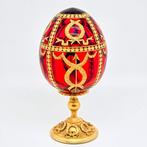 Faberge egg Ei - Fabergé style - 22k gilded Romanov huge