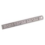 Silverline Stalen liniaal - 150 mm - roestvrij - metrisch..., Ophalen of Verzenden, Nieuw