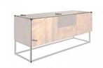 Massief TV-lowboard SCORPION 160cm mangohout met, Huis en Inrichting, Ophalen of Verzenden, Nieuw