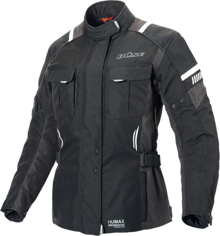 Büse Breno Pro Dames Zwart Antraciet Textiel Jas, Motoren, Kleding | Motorkleding, Dames, Nieuw met kaartje, Jas | textiel, Verzenden