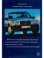 1988 MERCEDES BENZ 190 BROCHURE NEDERLANDS, Boeken, Auto's | Folders en Tijdschriften, Nieuw, Author