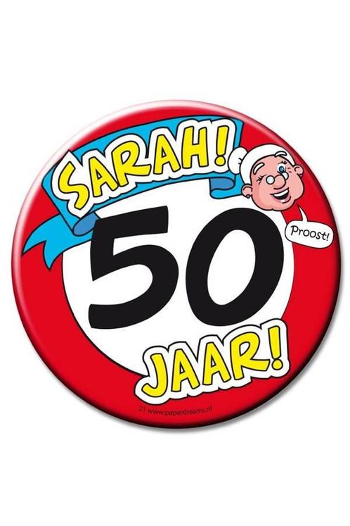 XL Button 50 SARAH, Kleding | Dames, Carnavalskleding en Feestkleding, Nieuw, Ophalen of Verzenden