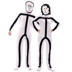 Stickman kostuum (galgje), Verzenden, Nieuw, Feestartikel