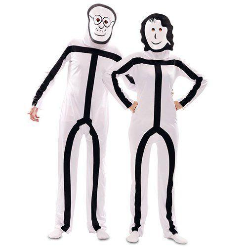 Stickman kostuum (galgje), Hobby en Vrije tijd, Feestartikelen, Feestartikel, Nieuw, Verzenden