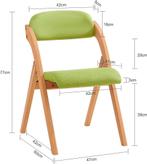 2dekans | Sobuy - Opvouwbare Houten Stoel - Gewatteerde, Ophalen of Verzenden, Zo goed als nieuw