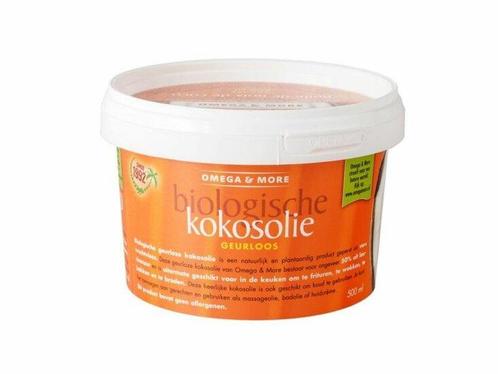 Biologische kokosolie geurloos Omega 500 ml, Diversen, Braces, Verzenden