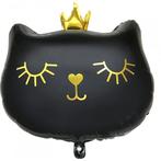 Folie ballon Cat Princess zwart, Dieren en Toebehoren, Katten-accessoires, Nieuw, Verzenden