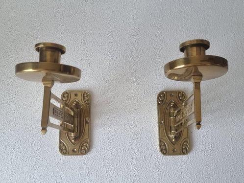 Kandelaar (2) - Koper - Pianokandelaars, Antiek en Kunst, Kunst | Designobjecten