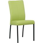 Leren eetkamerstoel Comfort - Toledo Lime (felgroen) -, Huis en Inrichting, Stoelen, Leren eetkamerstoel Comfort - Toledo Lime (felgroen) - Poten staal vierkant zwart past perfect in uw interieur als u woonstijl: Modern is.