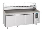 Pizzawerkbank | 615L | 3 Deuren| -2°c/+8°c | 2100x800x1080mm, Ophalen of Verzenden, Nieuw
