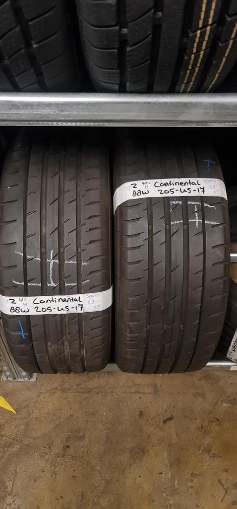 2x 205-45-17 Continental Zomer 5.7mm €45 Per Band 205 45 17, Auto-onderdelen, Banden en Velgen, 17 inch, Zomerbanden, 205 mm, Personenwagen