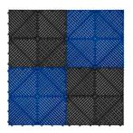 Geventileerde kliktegels zwart en blauw 3,2m x 6m voor, Doe-het-zelf en Verbouw, Verzenden, Nieuw