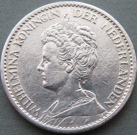 Nederland. Wilhelmina. 1 Gulden 1914 (Zonder Minimumprijs), Postzegels en Munten, Munten | Nederland