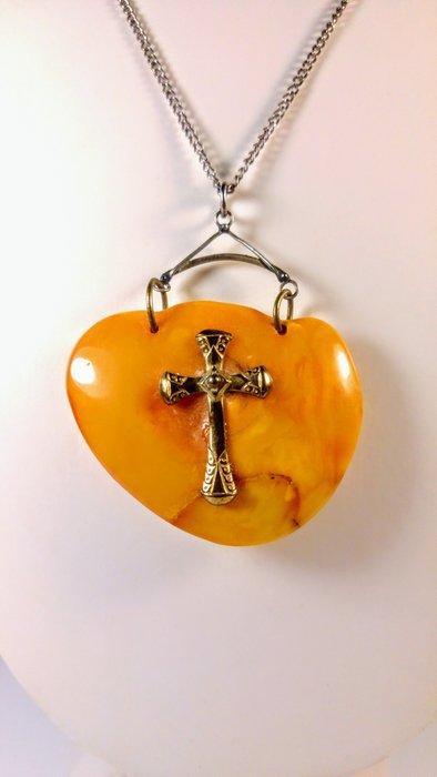 Baltic Amber - Vintage - Barnsteen - 4 cm - 3 cm (Zonder, Antiek en Kunst, Curiosa en Brocante